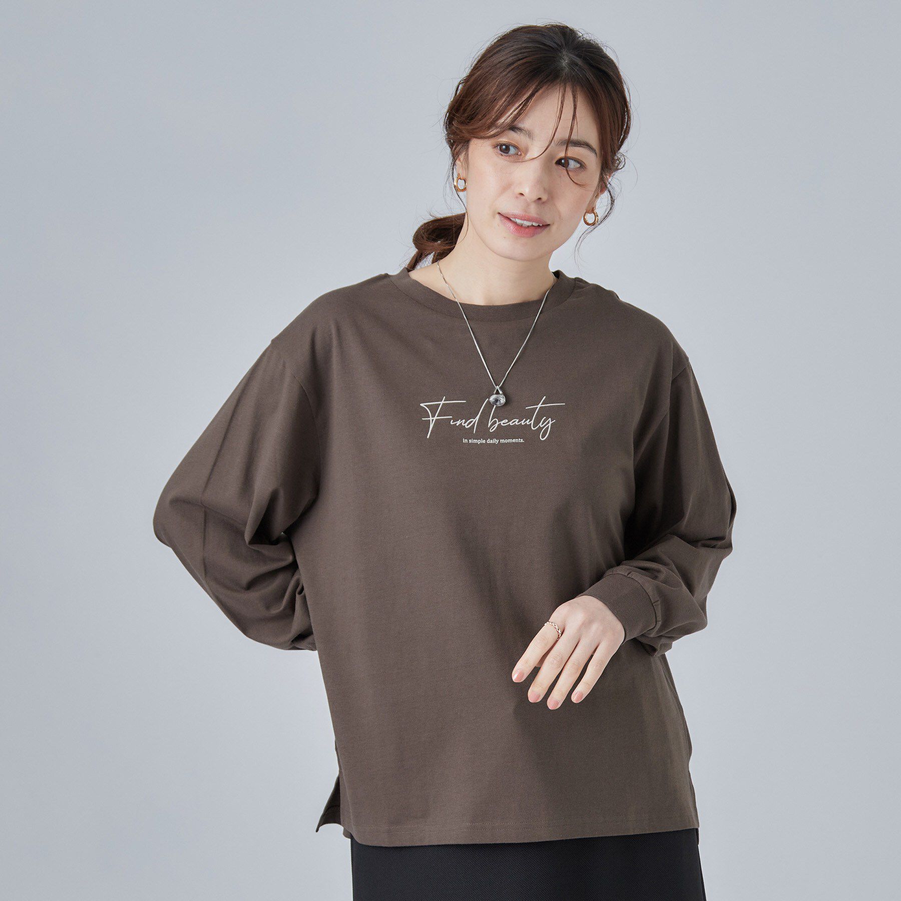 SHOO･LA･RUE「【高レビュー/S-LL】デイリー使いに 選べる6柄プリントロンT」|Tシャツ・カットソー|