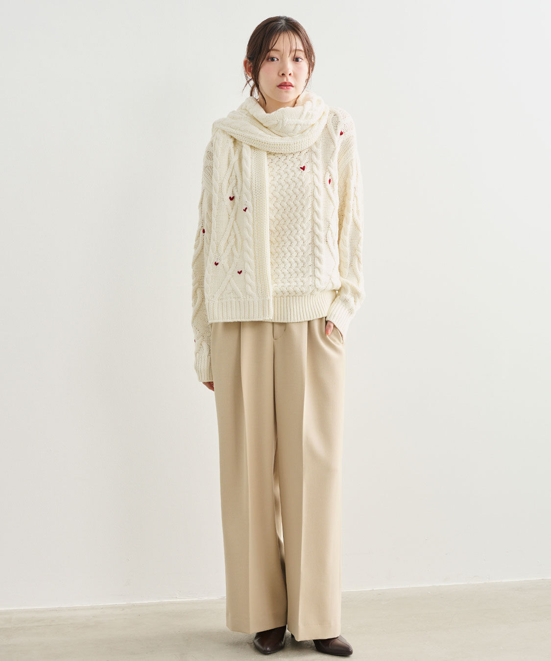 COCO DEAL「ワンタックストレートパンツ」|スラックス|