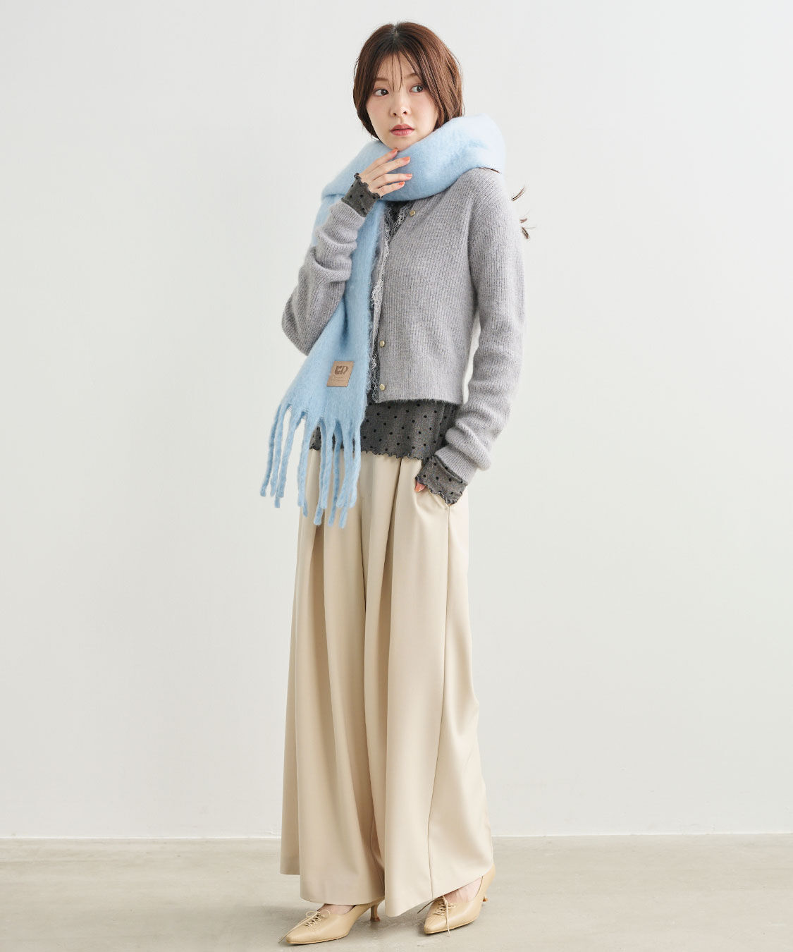 COCO DEAL「ワンタックストレートパンツ」|スラックス|
