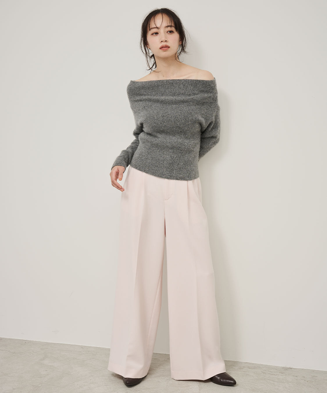 COCO DEAL「ワンタックストレートパンツ」|スラックス|