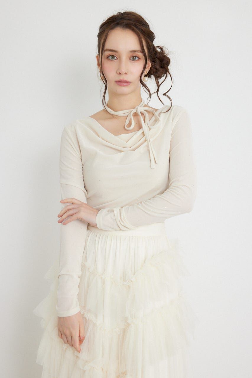 rienda「ドレープベロアトップス」|Tシャツ・カットソー|