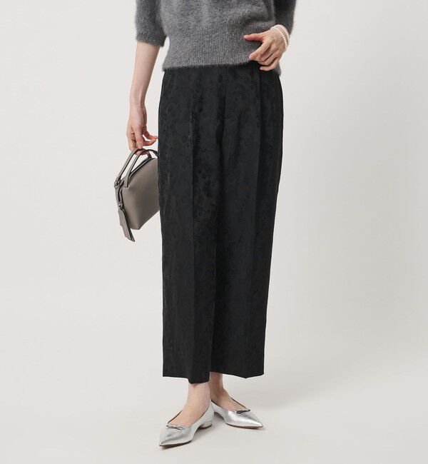 UNITED ARROWS「ペイズリー ジャガード テーパードパンツ」|スラックス|