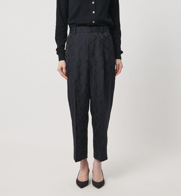 UNITED ARROWS「ペイズリー ジャガード テーパードパンツ」|スラックス|