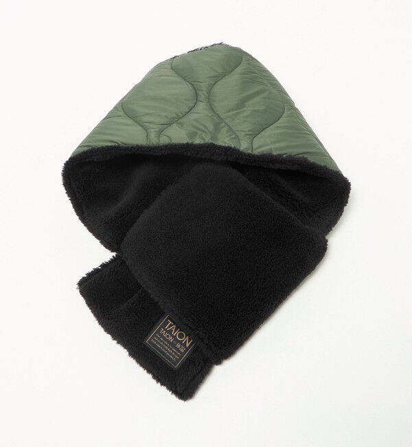 UNITED ARROWS green label relaxing「＜TAION＞ミリタリー リバーシブル ダウンマフラー」|マフラー|