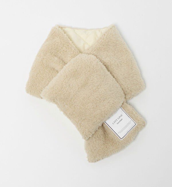 UNITED ARROWS green label relaxing「＜TAION＞シティ リバーシブル ダウンマフラー」|マフラー|OFF WHITE