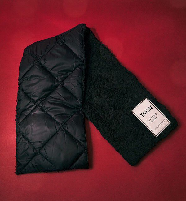 UNITED ARROWS green label relaxing「＜TAION＞シティ リバーシブル ダウンマフラー」|マフラー|BLACK