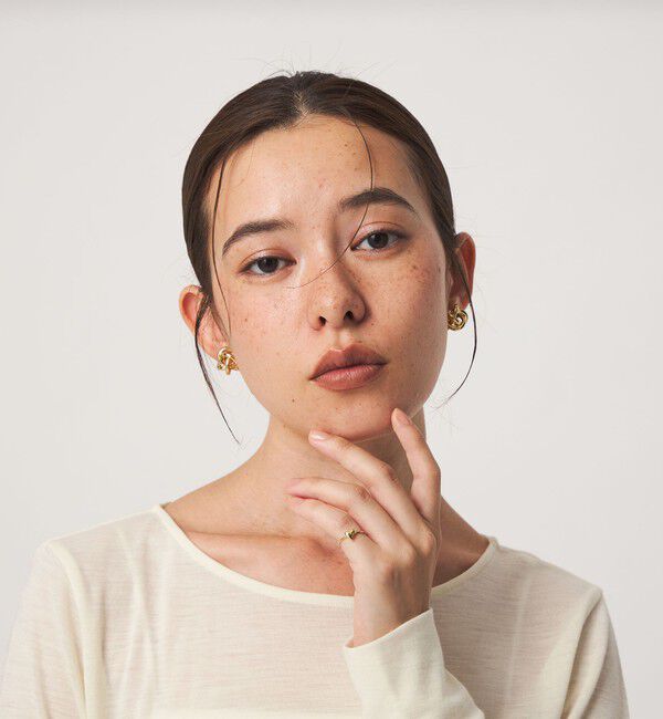 UNITED ARROWS green label relaxing「ラウンド ノット イヤリング」|イヤリング|