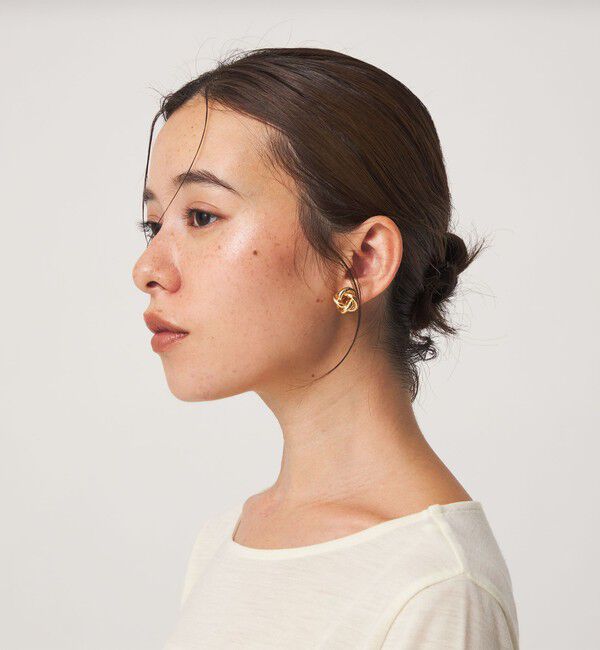 UNITED ARROWS green label relaxing「ラウンド ノット イヤリング」|イヤリング|