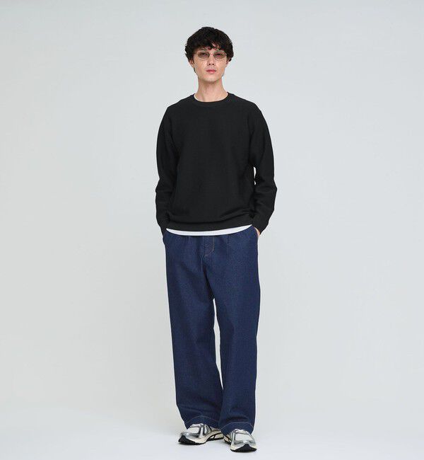 UNITED ARROWS green label relaxing「【WEB限定】ガーター編み クルーネック ニット」|ニット・セーター|