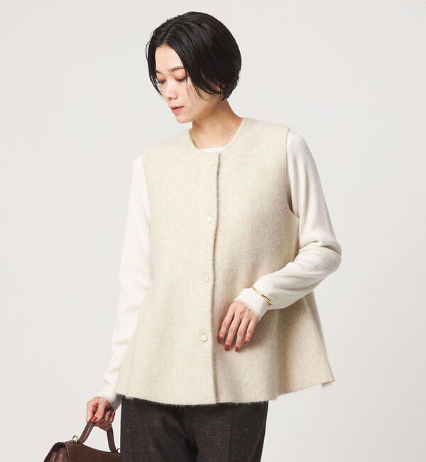 UNITED ARROWS green label relaxing「FOXブレンド セッケツ ニット ジレ」|ベスト・ジレ|
