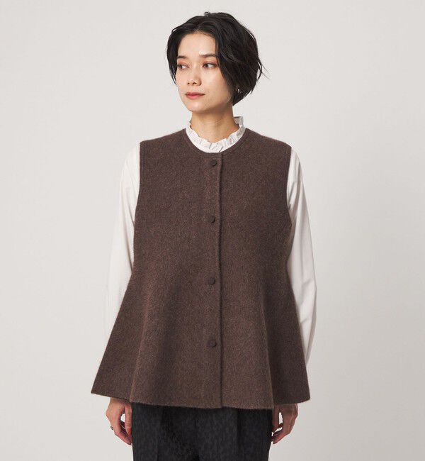 UNITED ARROWS green label relaxing「FOXブレンド セッケツ ニット ジレ」|ベスト・ジレ|