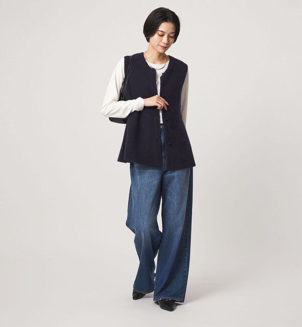 UNITED ARROWS green label relaxing「FOXブレンド セッケツ ニット ジレ」|ベスト・ジレ|