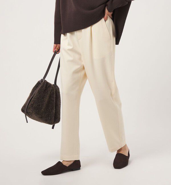 UNITED ARROWS green label relaxing「【WEB限定】［size SHORT/TALLあり］オルマイ ウラキモウ テーパード パンツ」|その他|OFF WHITE