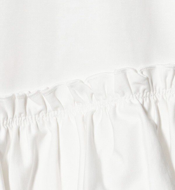 UNITED ARROWS green label relaxing「【WEB限定】＜at ease＞フロント フリル ロングスリーブ カットソー UVカット」|Tシャツ・カットソー|
