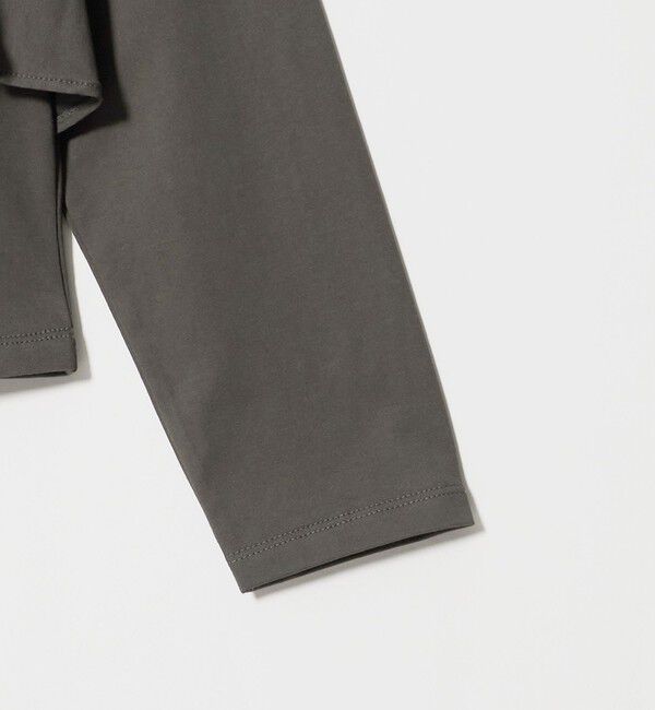 UNITED ARROWS green label relaxing「【WEB限定】＜at ease＞フロント フリル ロングスリーブ カットソー UVカット」|Tシャツ・カットソー|