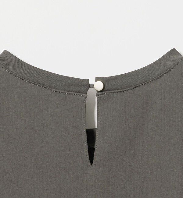 UNITED ARROWS green label relaxing「【WEB限定】＜at ease＞フロント フリル ロングスリーブ カットソー UVカット」|Tシャツ・カットソー|