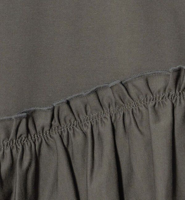 UNITED ARROWS green label relaxing「【WEB限定】＜at ease＞フロント フリル ロングスリーブ カットソー UVカット」|Tシャツ・カットソー|