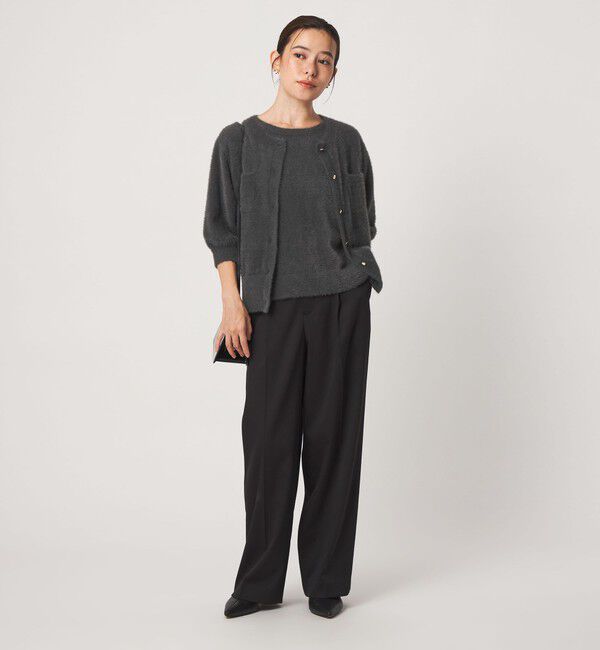 UNITED ARROWS green label relaxing「ウラキモウ サテン ストレート パンツ ウォッシャブル」|その他|