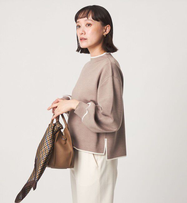 UNITED ARROWS green label relaxing「ウール スムース ハイネック プルオーバー ウォッシャブル」|ニット・セーター|