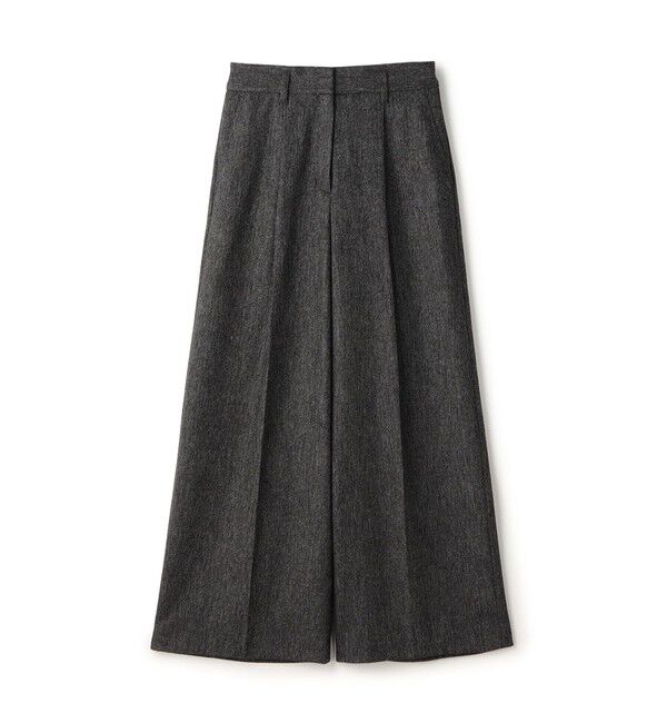 Ballsey「メランジカルゼ タックワイドパンツ」|その他|17 チャコールグレー