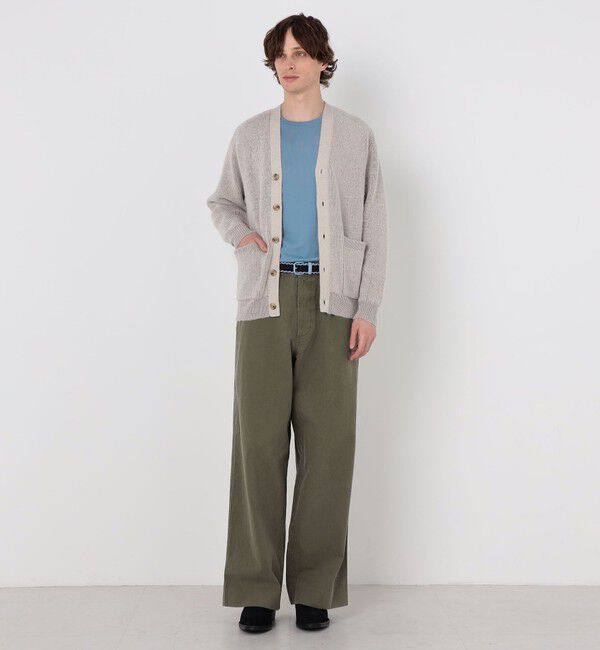 TOMORROWLAND MENS「TOMORROWLAND tricot アルパカ 片畦 Vネックカーディガン」|カーディガン|
