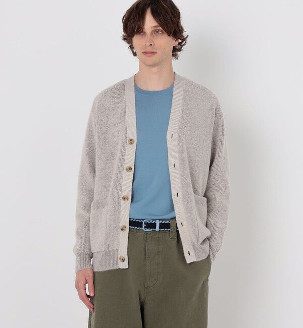 TOMORROWLAND MENS「TOMORROWLAND tricot アルパカ 片畦 Vネックカーディガン」|カーディガン|