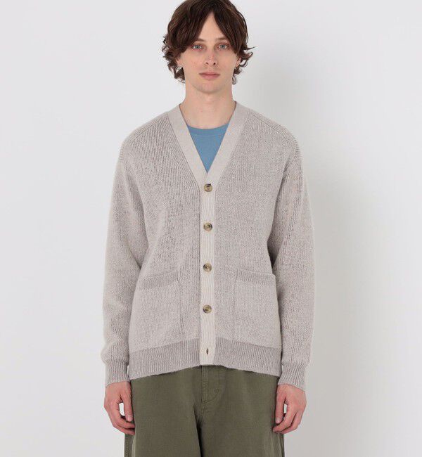 TOMORROWLAND MENS「TOMORROWLAND tricot アルパカ 片畦 Vネックカーディガン」|カーディガン|