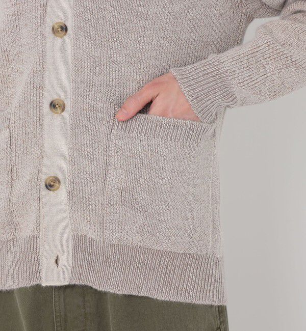 TOMORROWLAND MENS「TOMORROWLAND tricot アルパカ 片畦 Vネックカーディガン」|カーディガン|