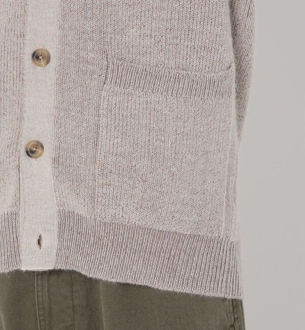 TOMORROWLAND MENS「TOMORROWLAND tricot アルパカ 片畦 Vネックカーディガン」|カーディガン|