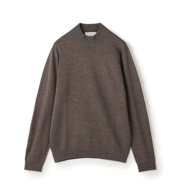 TOMORROWLAND MENS「TOMORROWLAND tricot メリノベーシック モックネックプルオーバー」|ニット・セーター|45 ブラウン