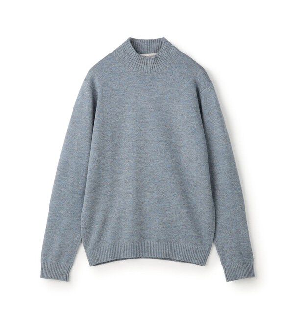 TOMORROWLAND MENS「TOMORROWLAND tricot メリノベーシック モックネックプルオーバー」|ニット・セーター|63 サックスブルー