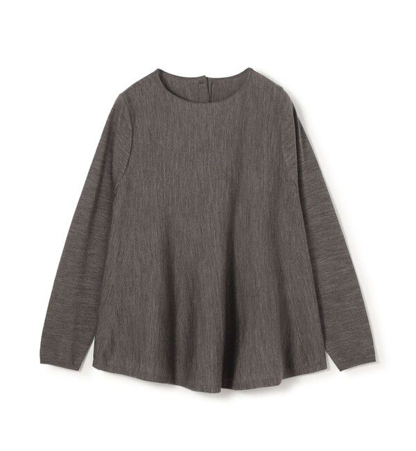 Ballsey「シルケットウール Aラインプルオーバー」|ニット・セーター|15 グレー