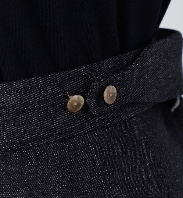 TOMORROWLAND MENS「ウールデニムルック バックグルカスラックス セットアップ対応」|スラックス|