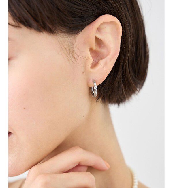 ROPE PICNIC PASSAGE「ステンレスカット入りフープピアス」|ピアス|