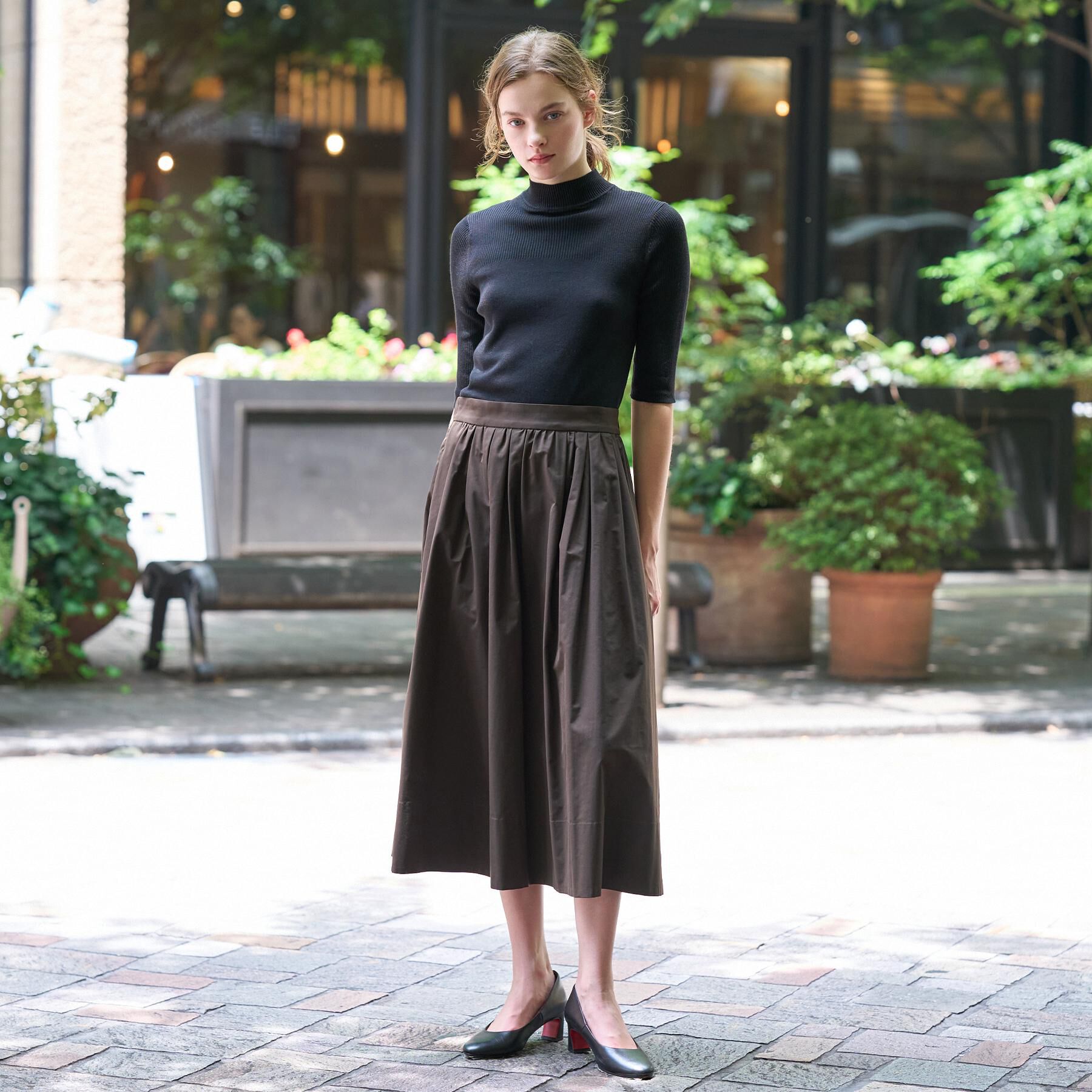 DRESSTERIOR「【接触冷感】クールタッチ ハーフスリーブニット」|ニット・セーター|