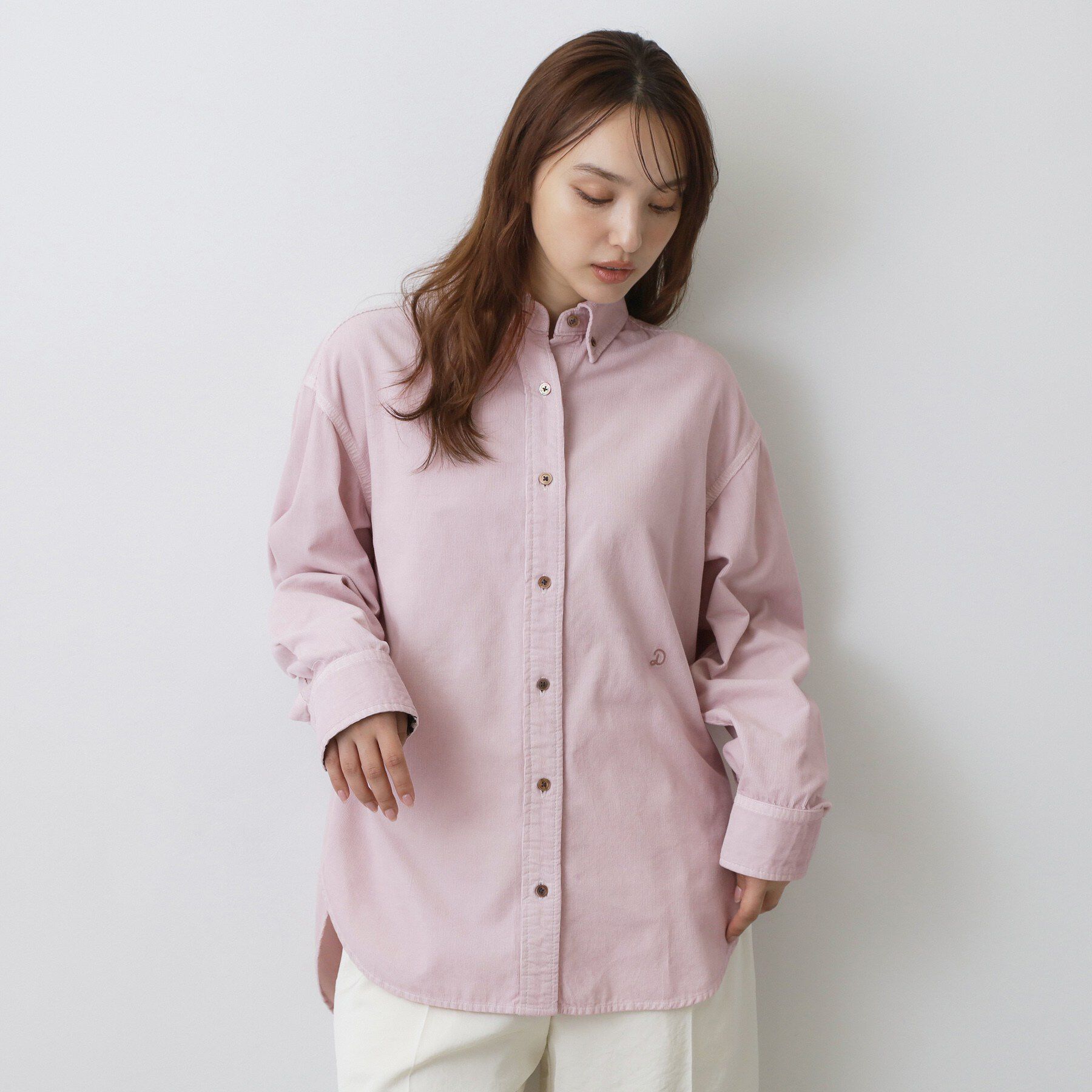 DRESSTERIOR「【軽やかな着心地】コーデュロイ オーバーサイズシャツ」|シャツ・ブラウス|