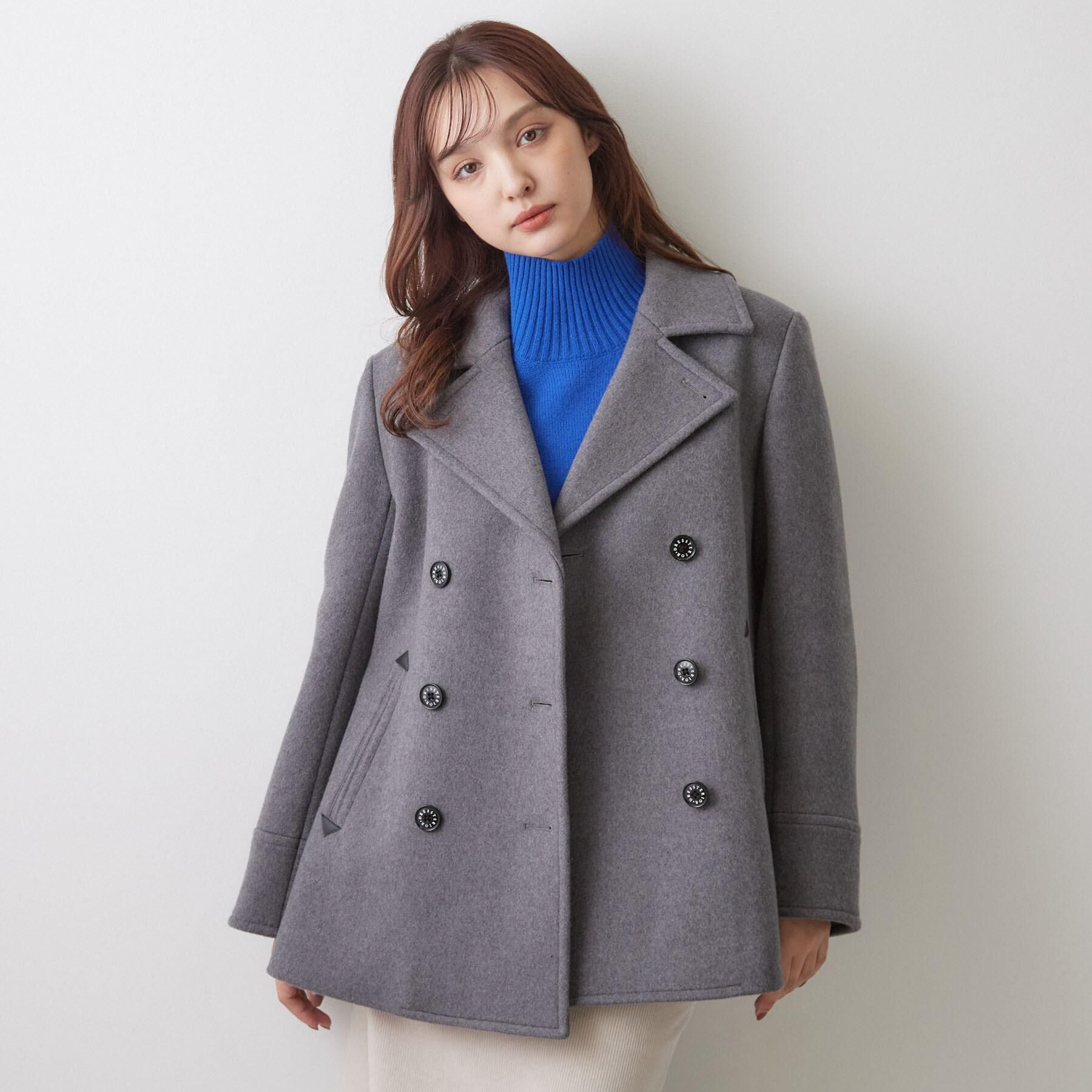 DRESSTERIOR「【上品】Super140 AラインPコート」|ピーコート|