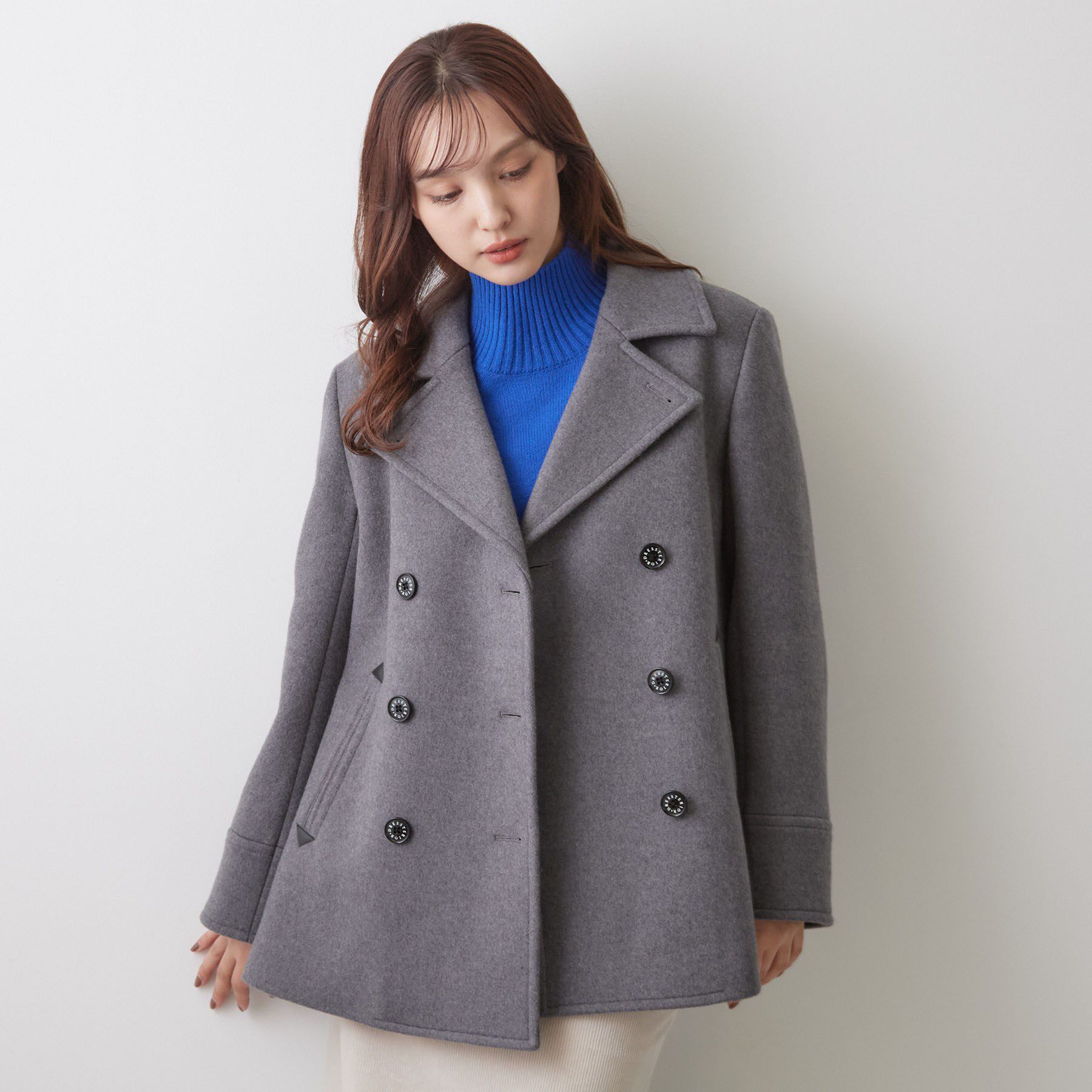 DRESSTERIOR「【上品】Super140 AラインPコート」|ピーコート|