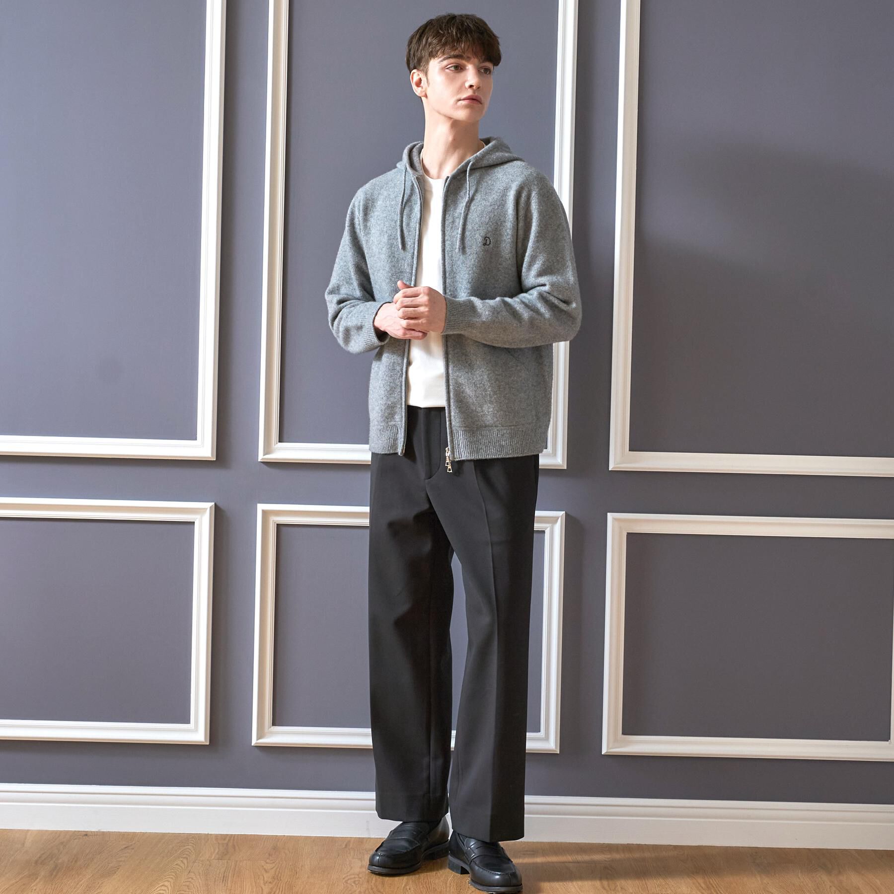 DRESSTERIOR「◆ホールガーメント（R） ウールカシミヤ ジップパーカー」|パーカー|