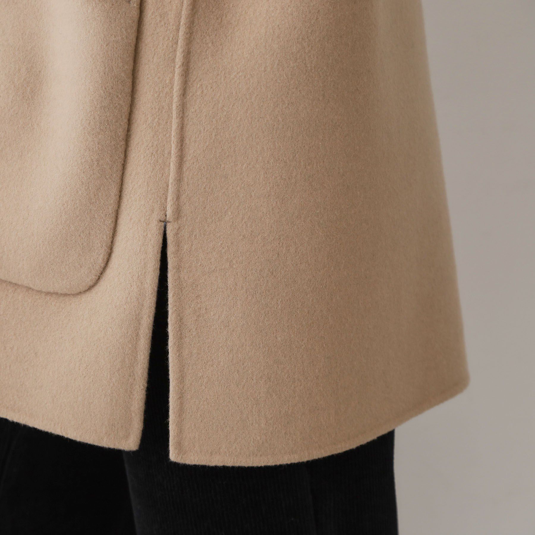 DRESSTERIOR「【肌ざわり◎/軽量】Super140sリバーシブルコート」|ノーカラーコート|