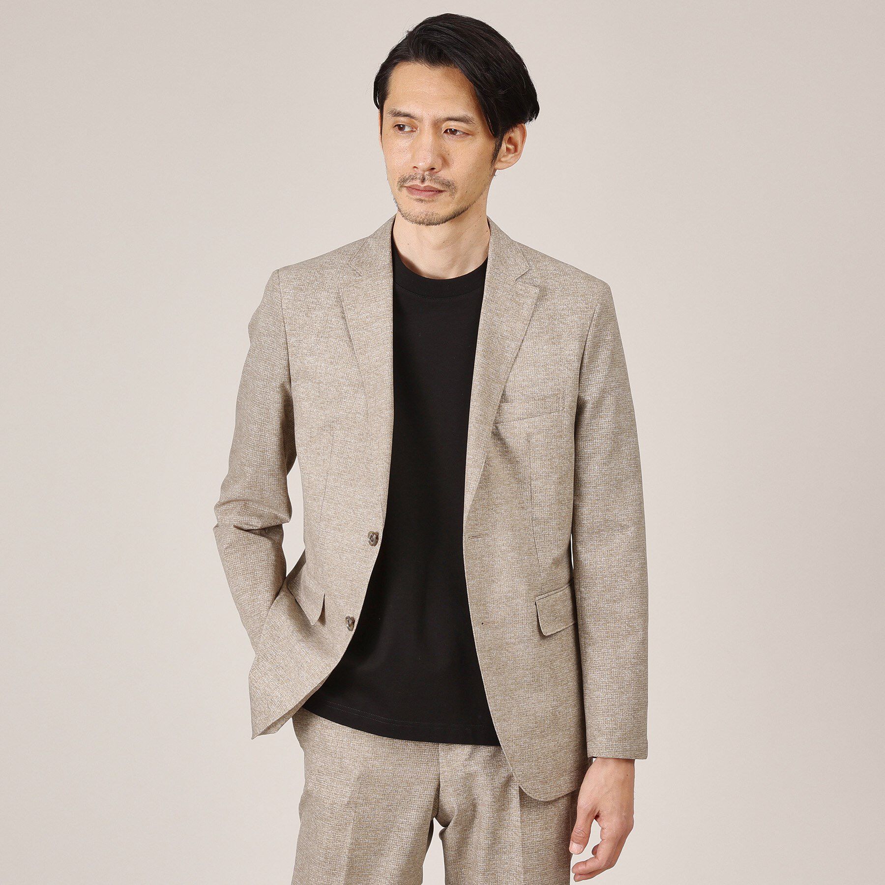 TAKEO KIKUCHI「【抗菌防臭】COOL DOTS（R）ドビープリント ジャケット」|テーラードジャケット|