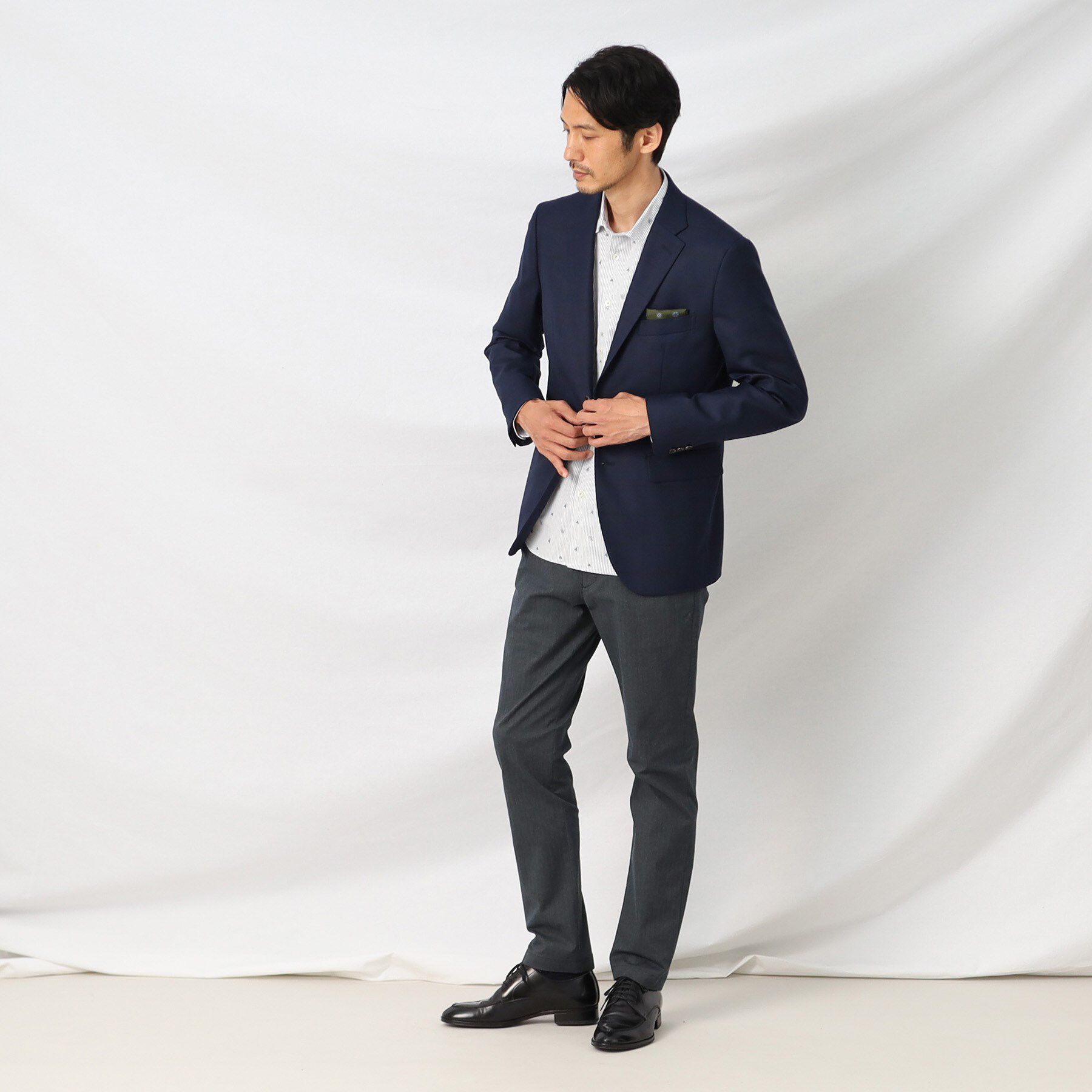 TAKEO KIKUCHI「【Made in JAPAN】播州織 ヘリンボン ストレート パンツ」|その他|