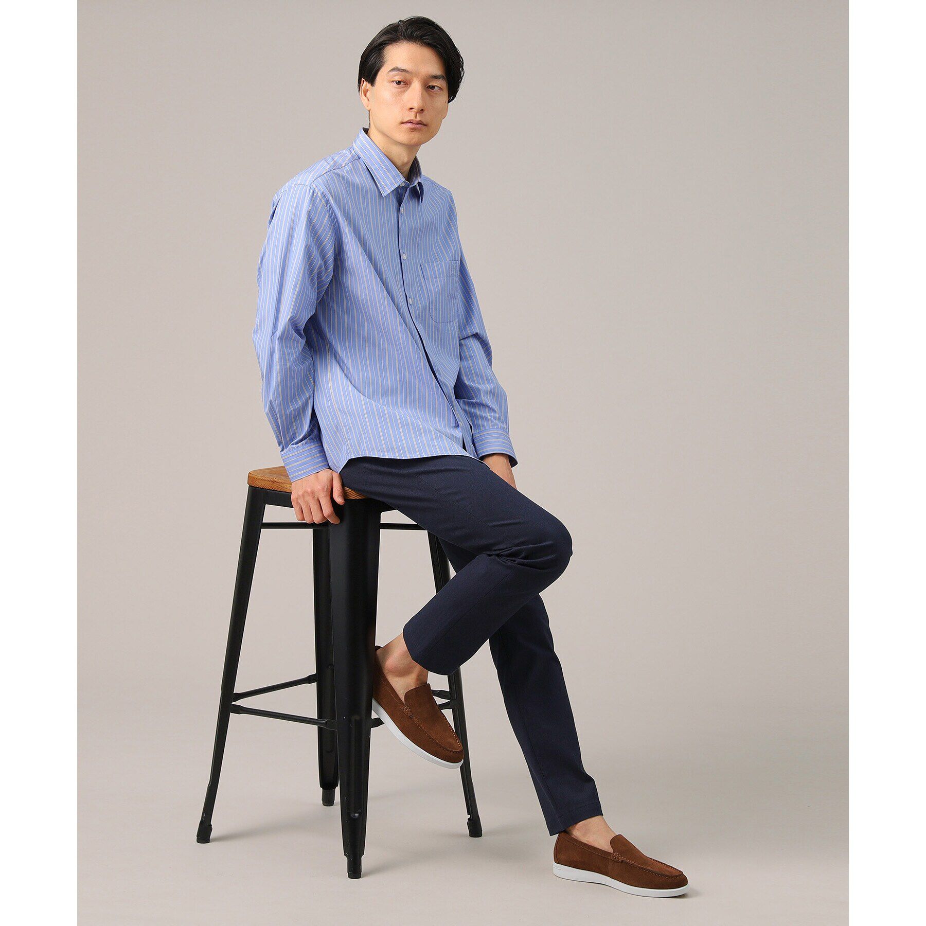 TAKEO KIKUCHI「【Made in JAPAN】播州織 ヘリンボン ストレート パンツ」|その他|