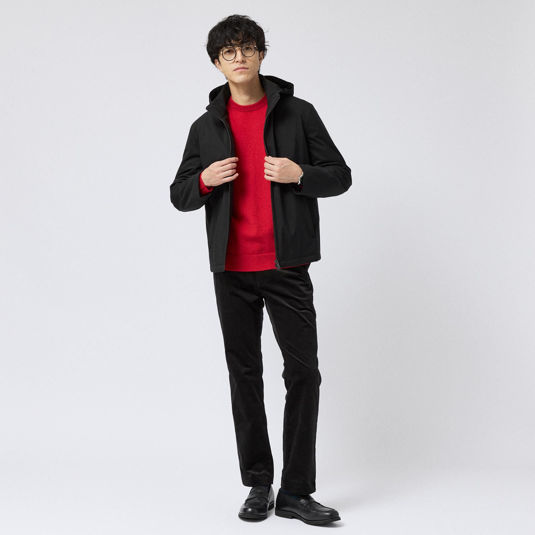 TAKEO KIKUCHI「【日本製】ワンポイント カラーニット プルオーバー」|ニット・セーター|
