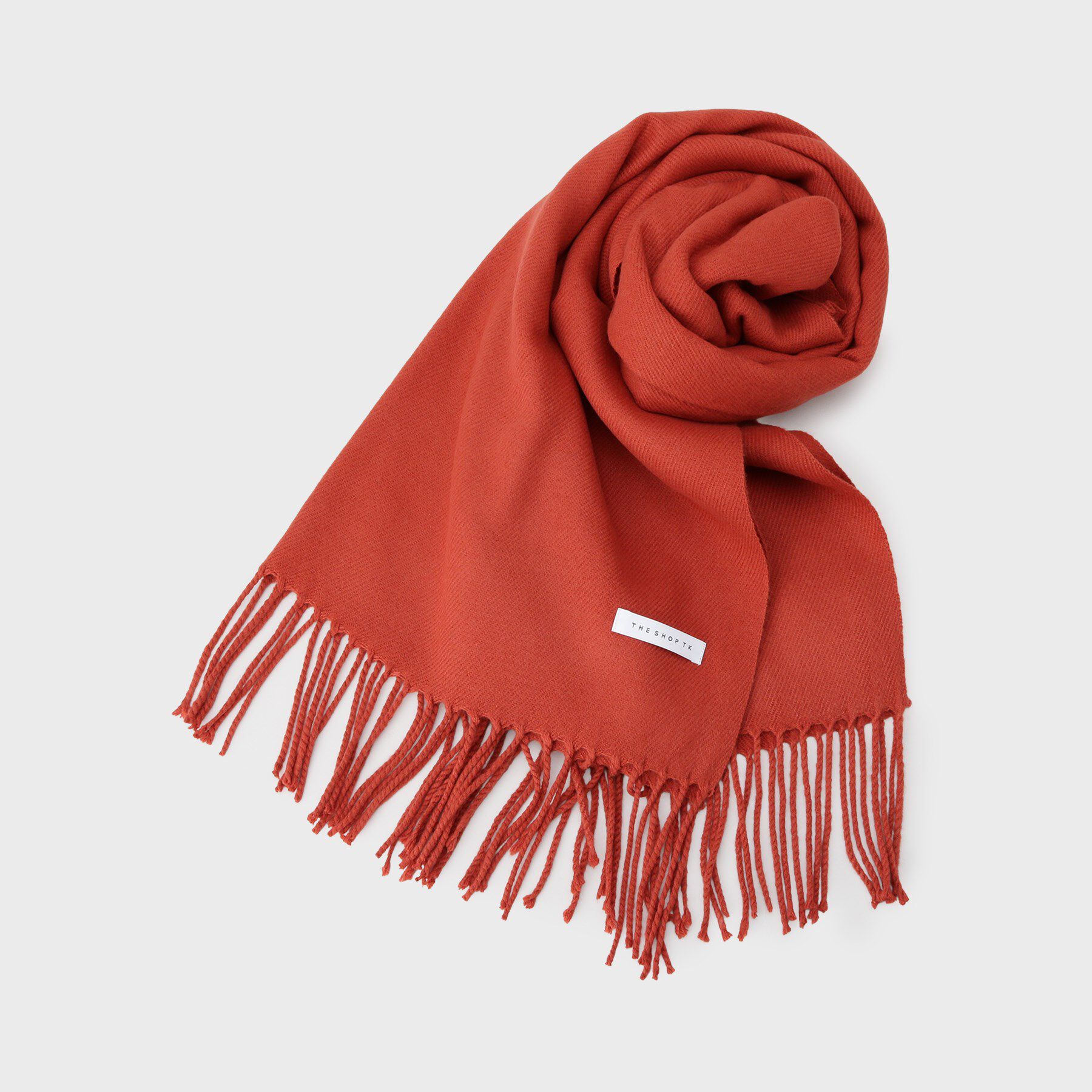 THE SHOP TK「basic loose muffler ／ ベーシックルーズマフラー」|ストール|オレンジ(069)
