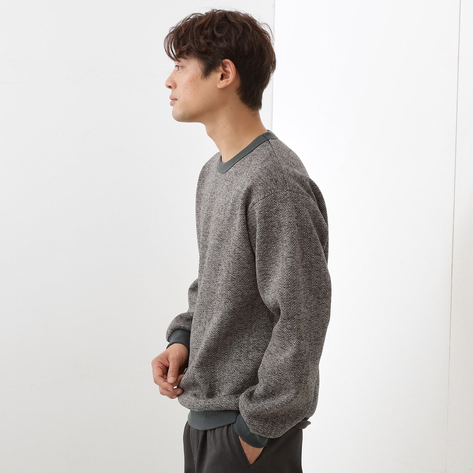 THE SHOP TK「【裏起毛で暖かい】レトロフリーススウェット 洗濯機OK」|パーカー|