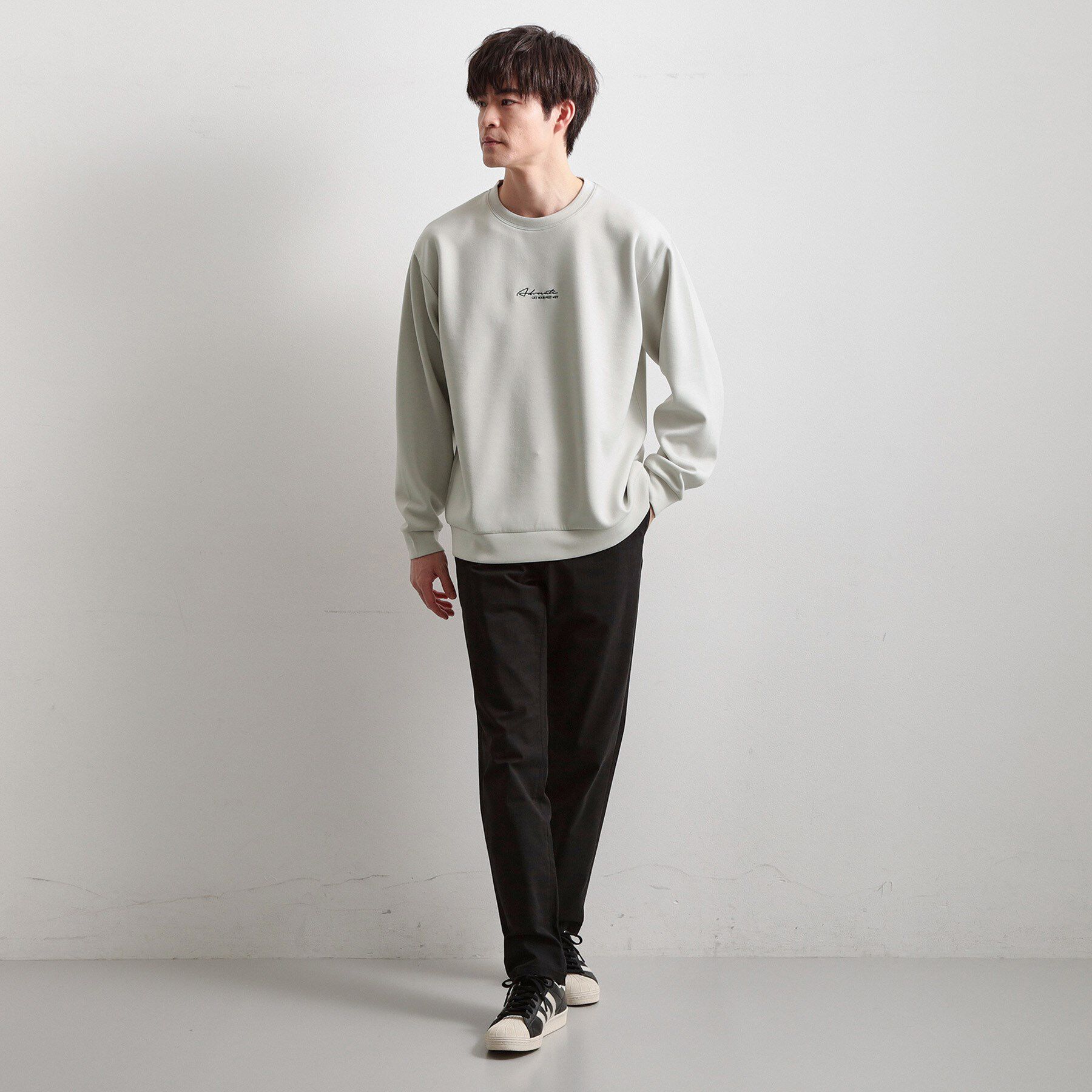 THE SHOP TK「【クリーンで大人っぽい】ロゴスウェット 洗濯機OK」|パーカー|