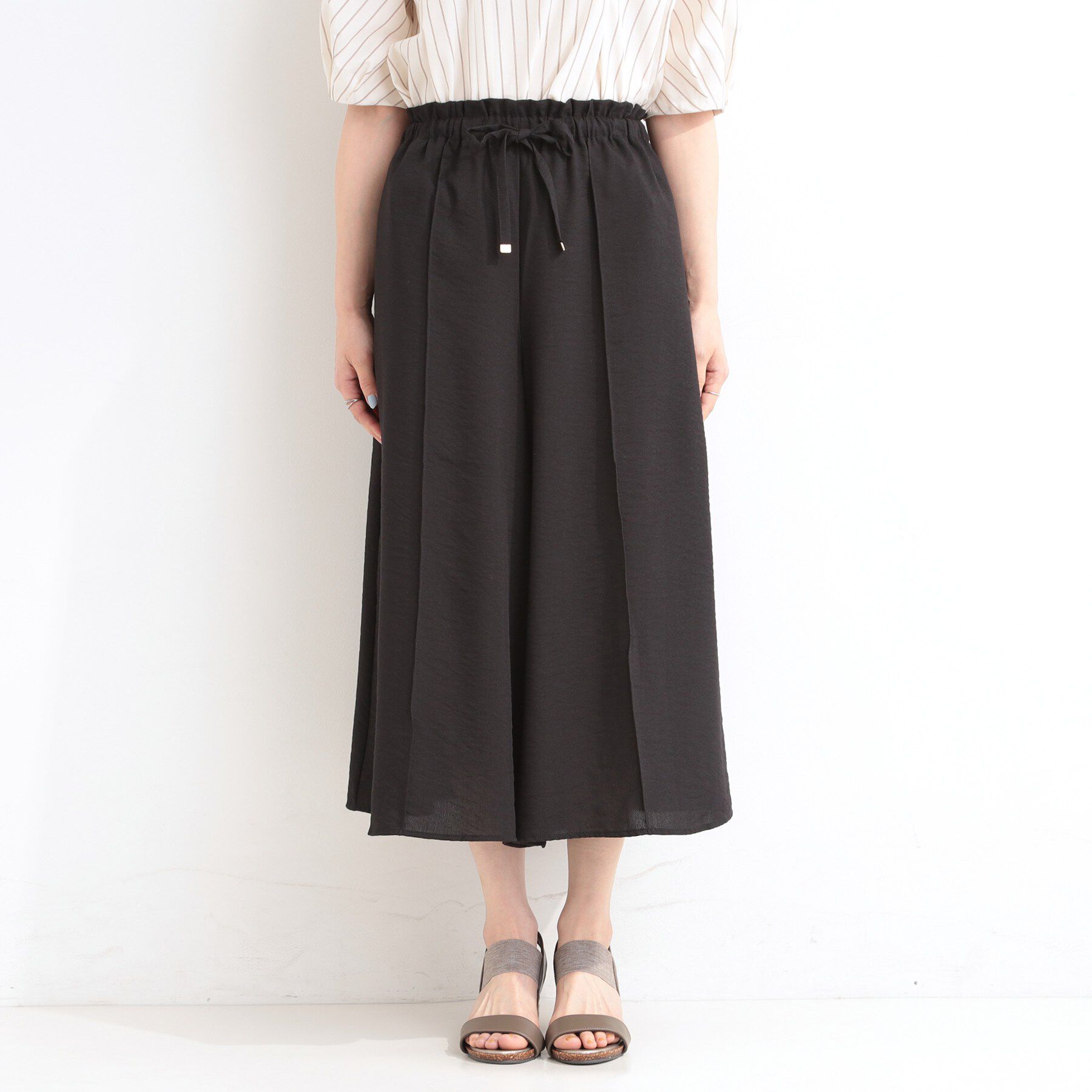 SHOO･LA･RUE「【S-LL/ひんやり】さらっとタッチできれい見え ピンタックスカーチョ」|その他|