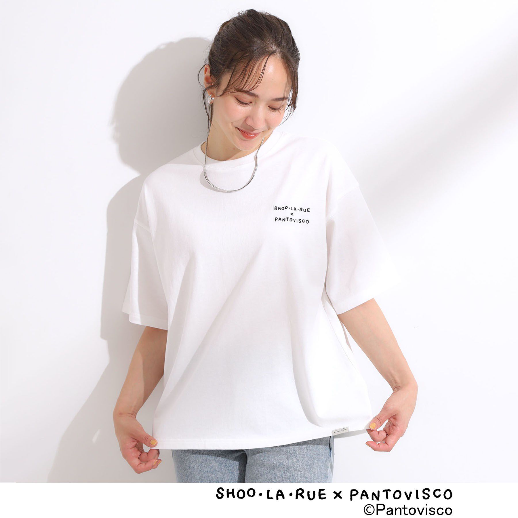 SHOO･LA･RUE「【パントビスコ／ぺろち】プリントTシャツ」|Tシャツ・カットソー|