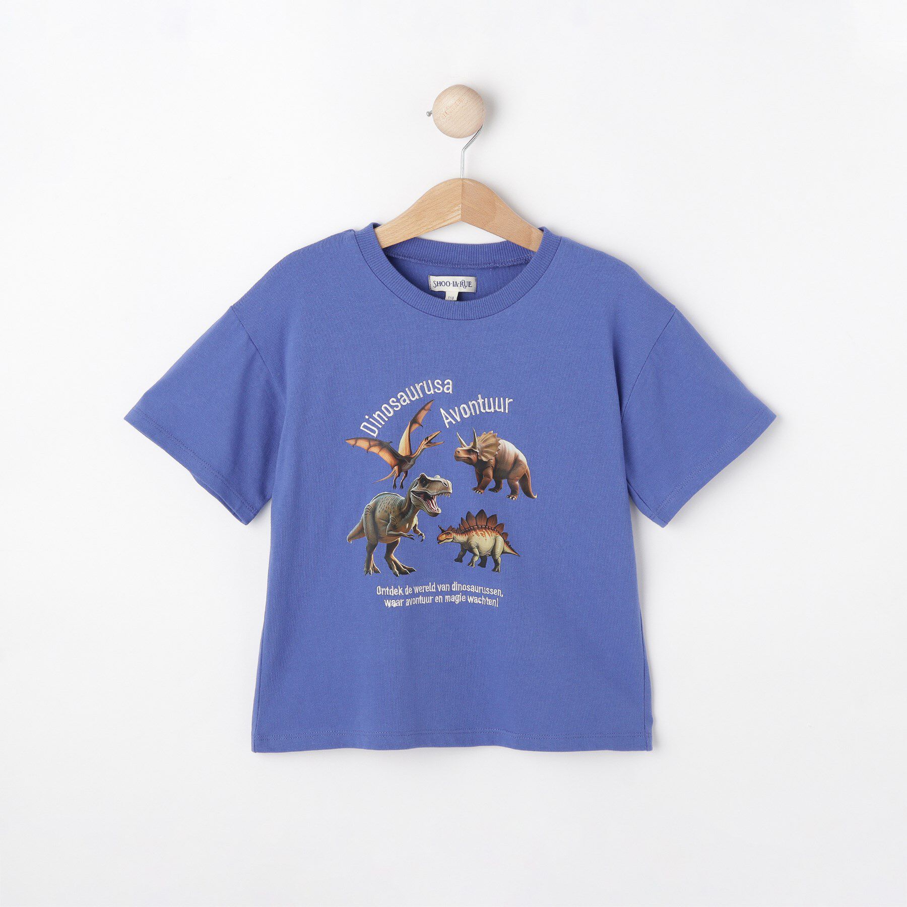 SHOO･LA･RUE「【100-150cm】刺繍ロゴ転写プリントBOYSTシャツ」|Tシャツ・カットソー|